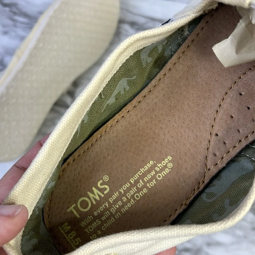 TOMS Alpargata Cloudbound espadriles beige flat size 8.5 new